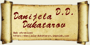 Danijela Dukatarov vizit kartica